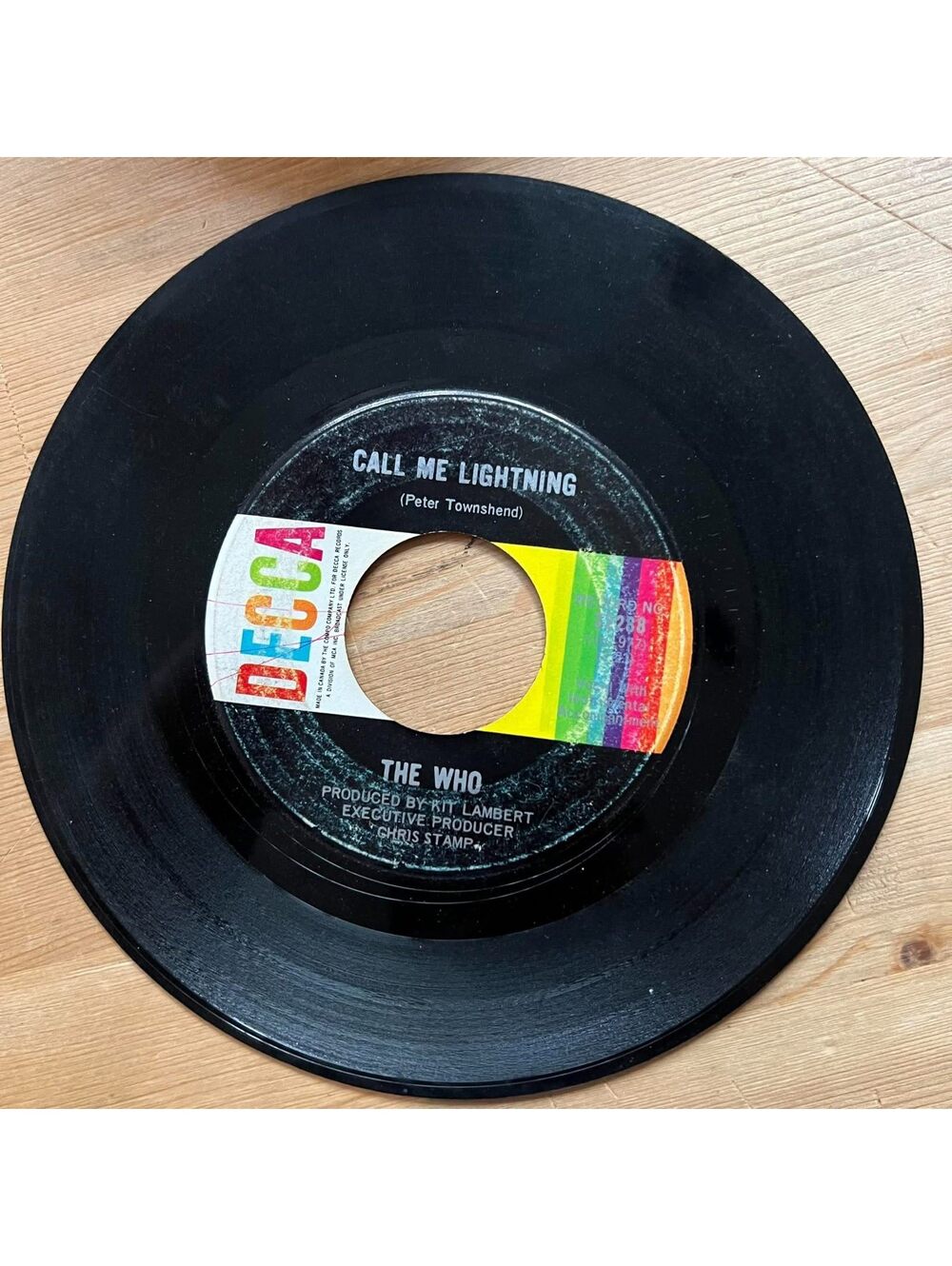 The Who - Call me Lightning/Dr. Jekyll & Mr. Hyde 45rpm VG+ R13